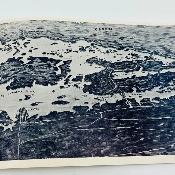 1930s Views of Thousand Islands St. Lawrence River Souvenir Photo Book NY TD8 - Picture 3 of 6